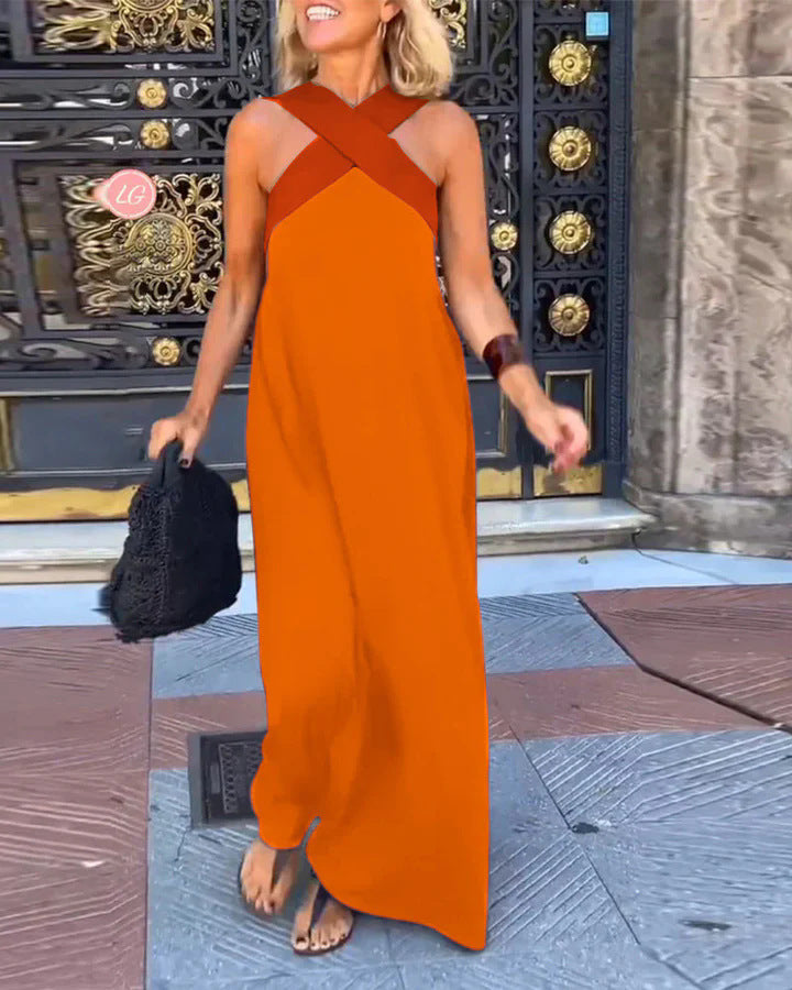 Women's Crossover Maxi Dress