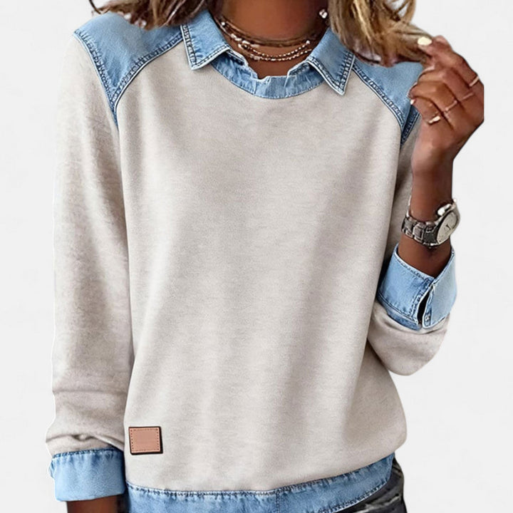 Isla | Women's Two-Tone Collared Jumper