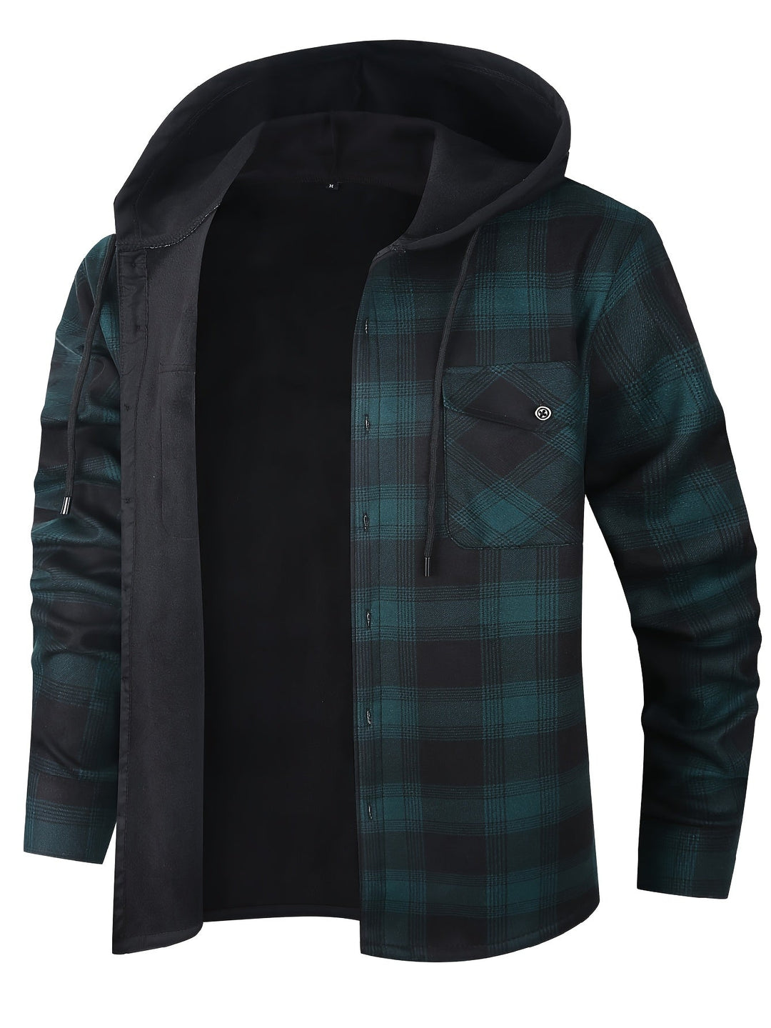 Emmett | Men's Lined Plaid Hooded Shirt Jacket