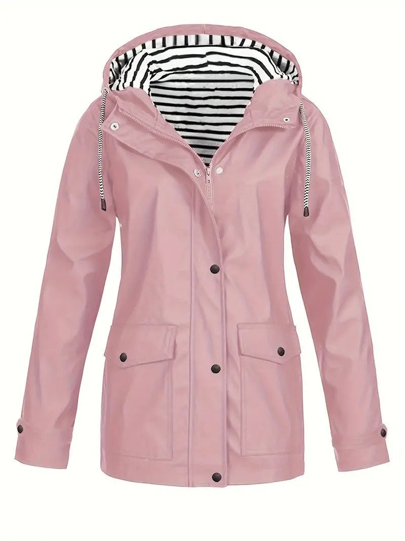 Jocelyn | Women's Striped Lined Hooded Jacket