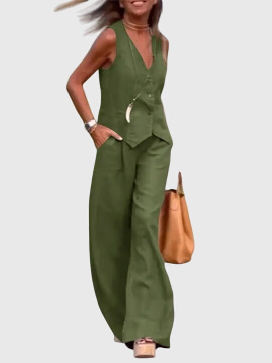 Women's Waistcoat Trouser Set