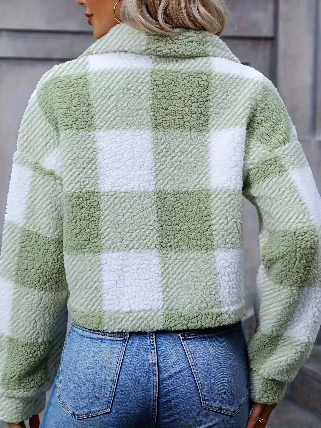 Veronica | Women's Cropped Plaid Jacket