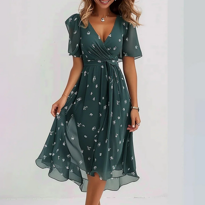 Women's Summer Floral Wrap Dress