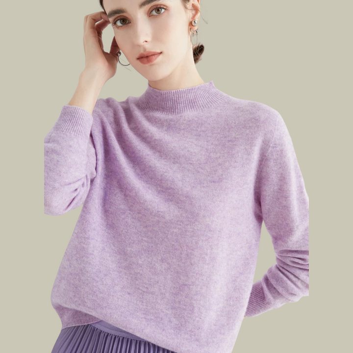Saskia | Women's Fitted Merino Wool Roll Neck Jumper