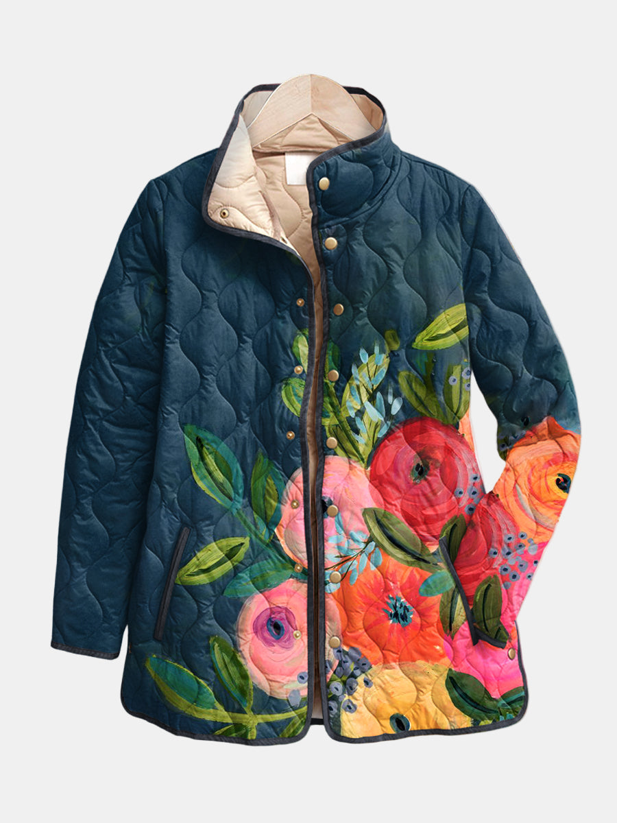 Women's Floral Quilted Jacket