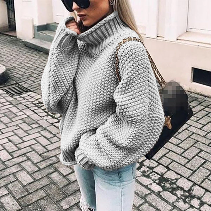 Odette | Women's Chunky Knit Roll Neck Jumper