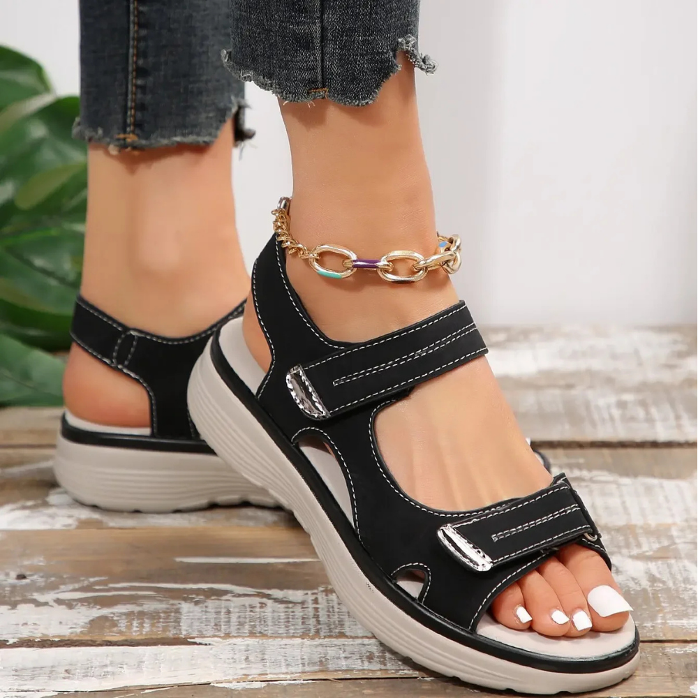 Women's Orthopedic Sandals Adjustable Straps Open Toe
