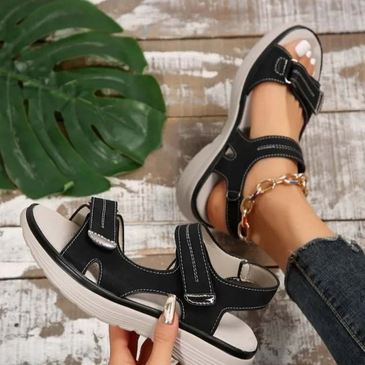 Women's Orthopedic Sandals Adjustable Straps Open Toe
