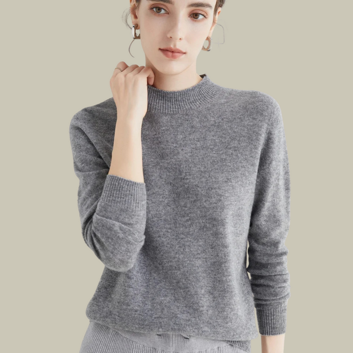 Saskia | Women's Fitted Merino Wool Roll Neck Jumper