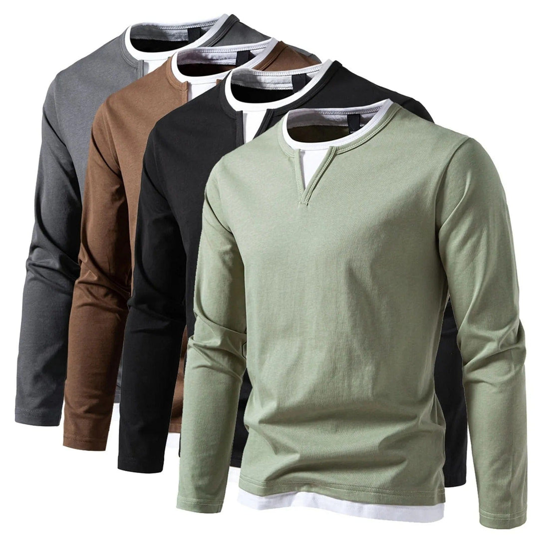 Maurice | Men's Long Sleeve Henley Shirt