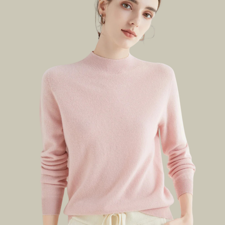 Saskia | Women's Fitted Merino Wool Roll Neck Jumper