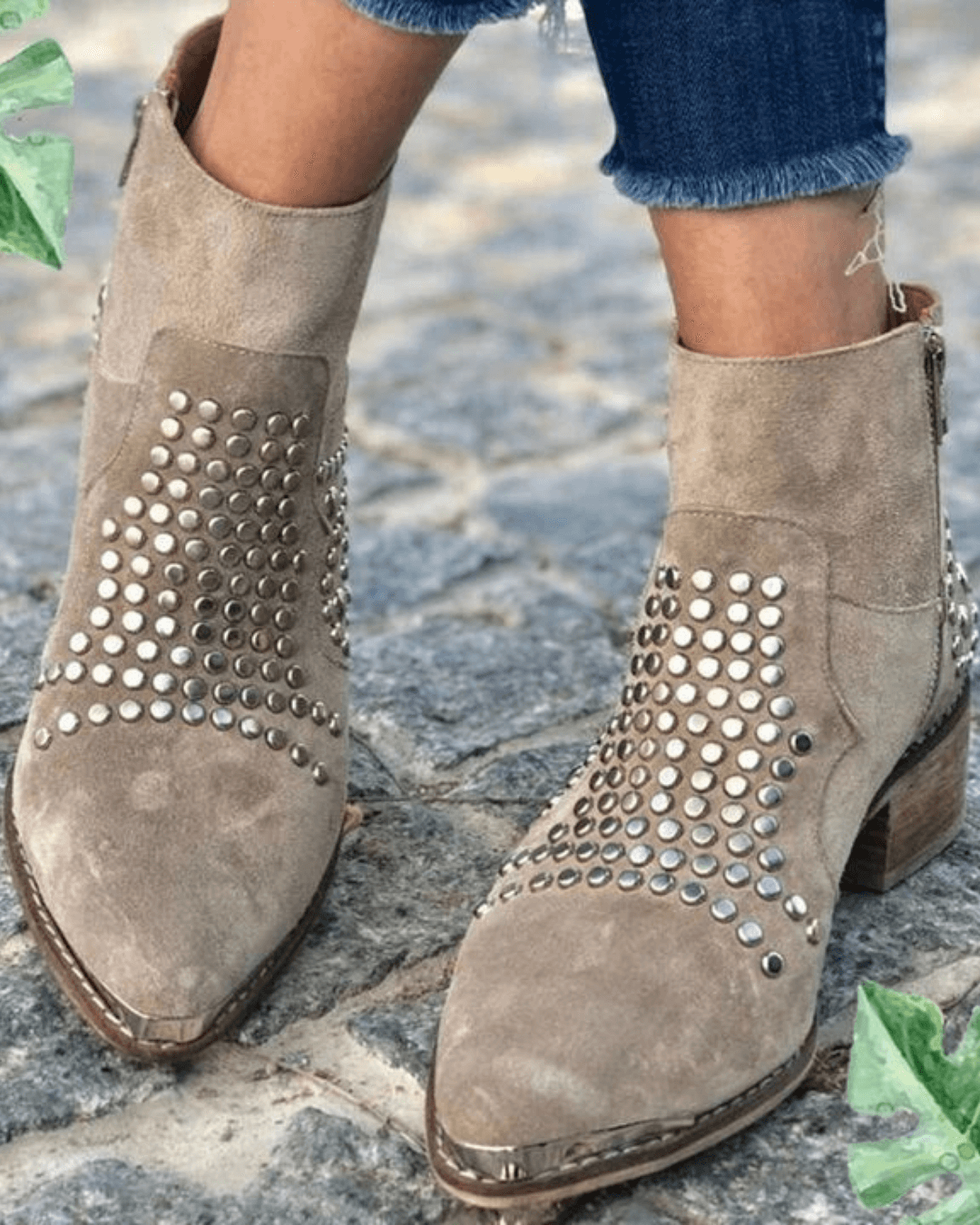 Women's Studded Ankle Boots