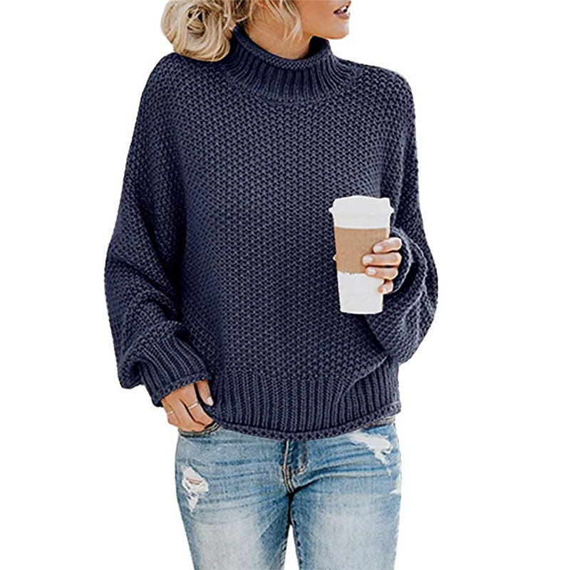 Odette | Women's Chunky Knit Roll Neck Jumper