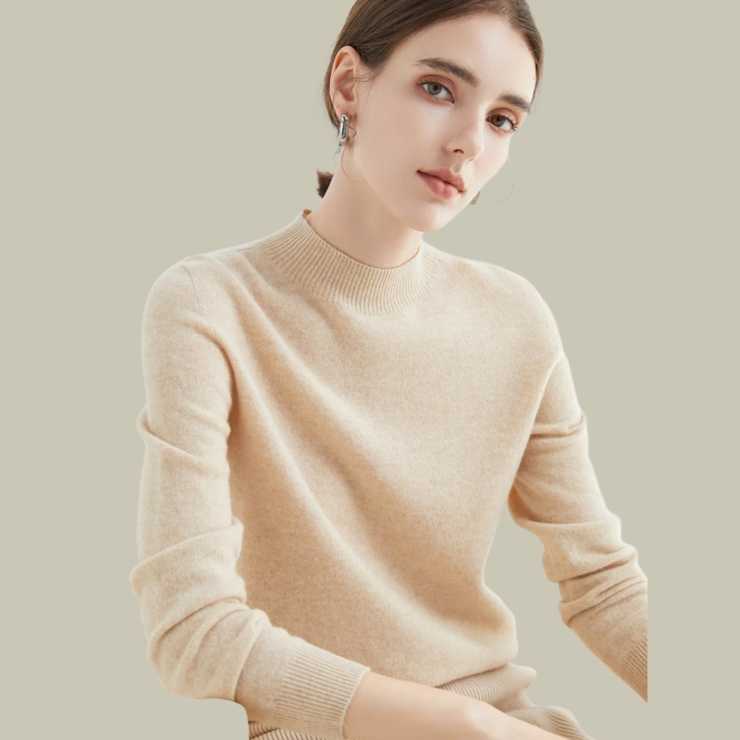 Saskia | Women's Fitted Merino Wool Roll Neck Jumper