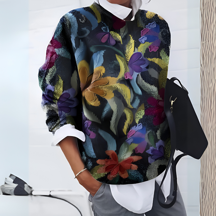 Euphemia | Women's Daisy Graphic Knit Jumper