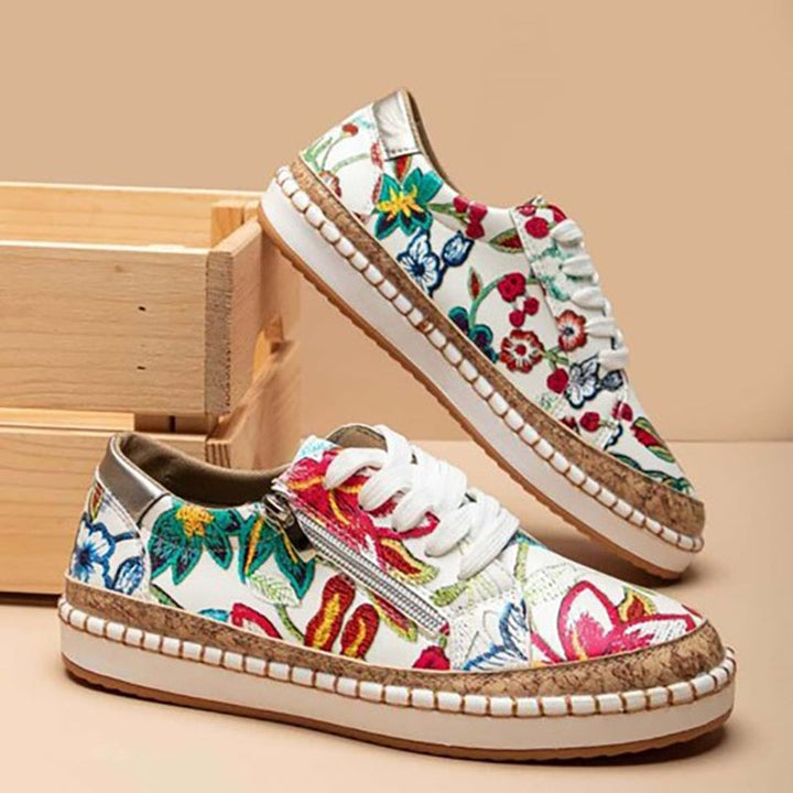 Women's Floral Orthopedic Walking Shoes