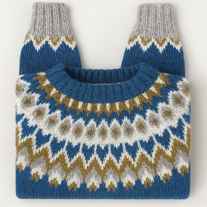 Ingrid | Women's Fair Isle Roll Neck Jumper