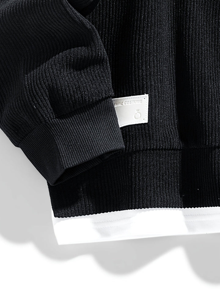 Declan | Men's Layered Crew Neck Sweatshirt