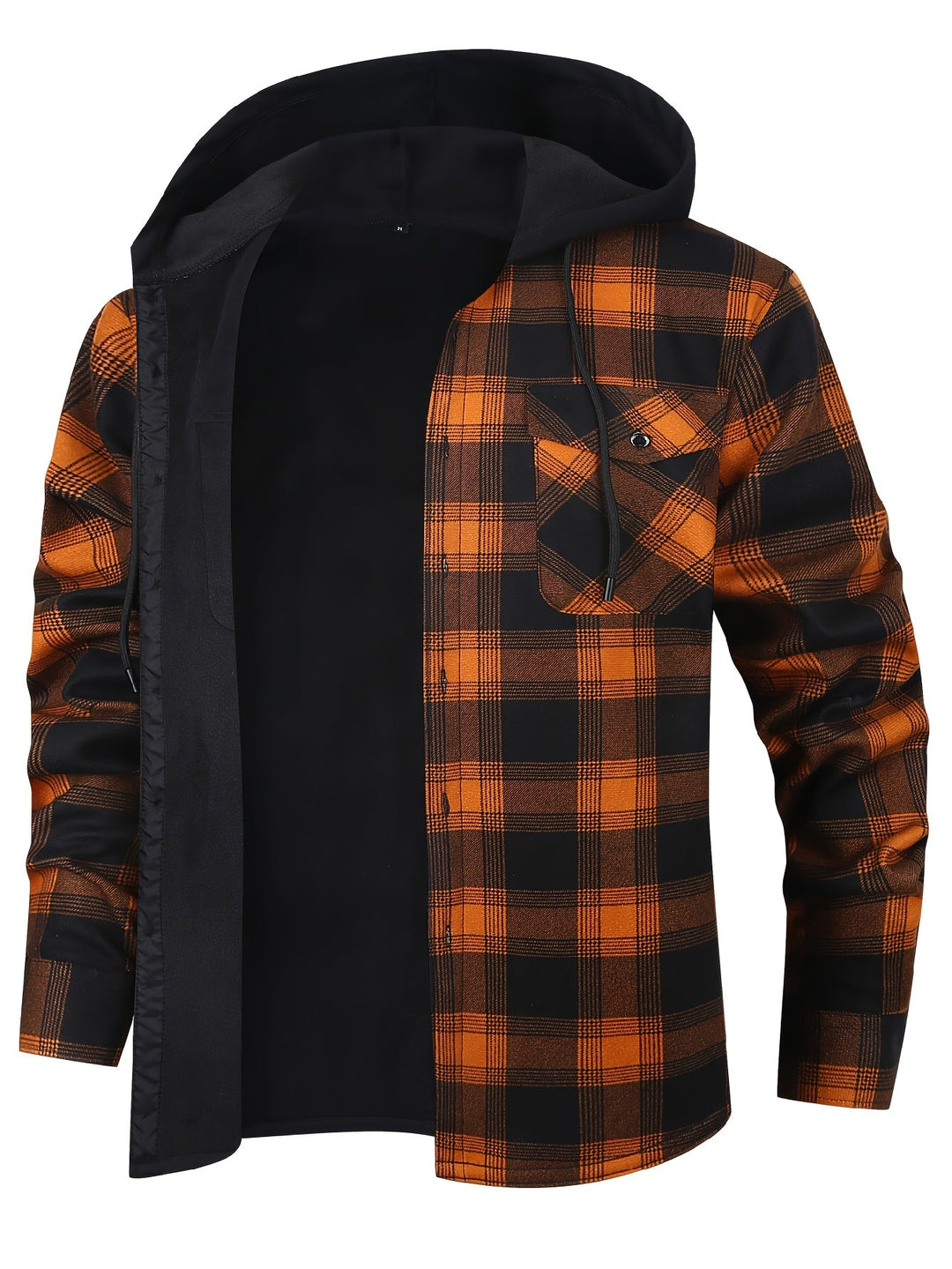 Emmett | Men's Lined Plaid Hooded Shirt Jacket