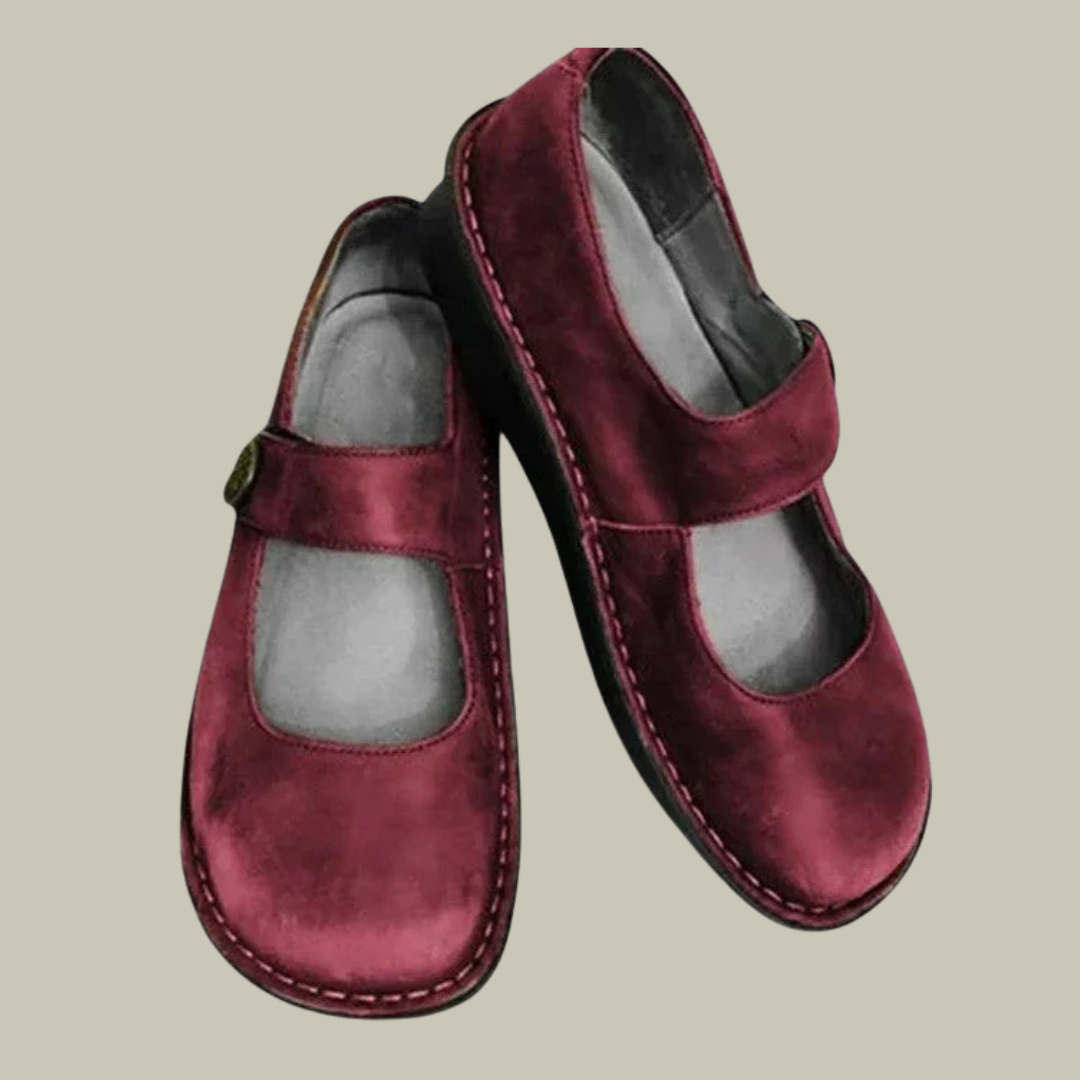 Women's Leather Mary Jane Shoes Comfort Fit