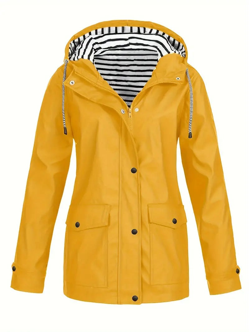 Jocelyn | Women's Striped Lined Hooded Jacket