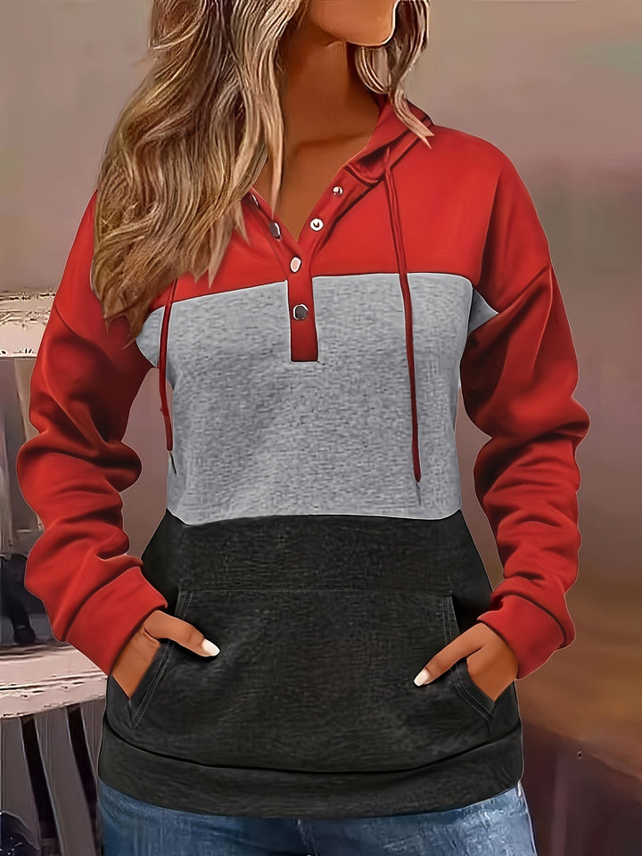 Bianca | Women's Relaxed Fit Colour Block Hoodie