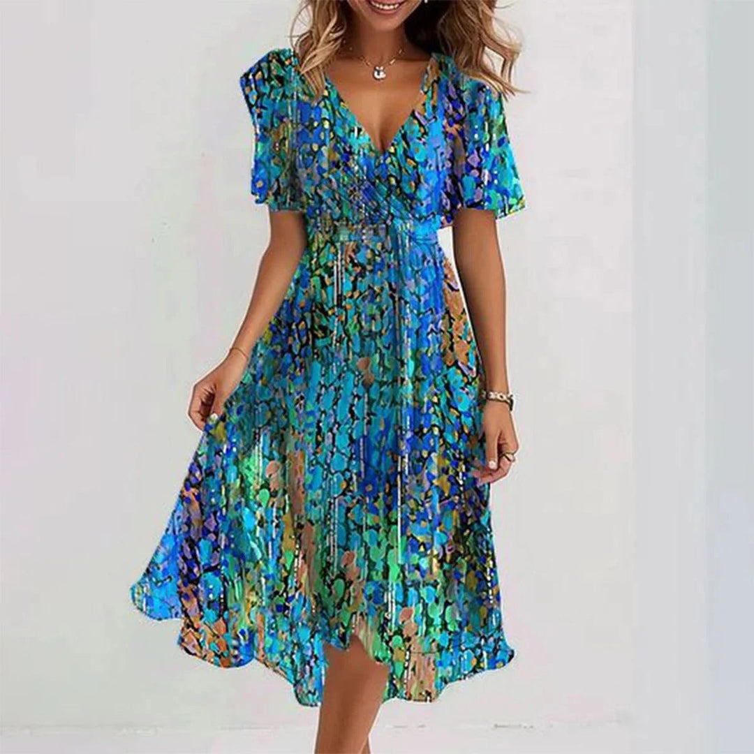 Women's Summer Floral Wrap Dress
