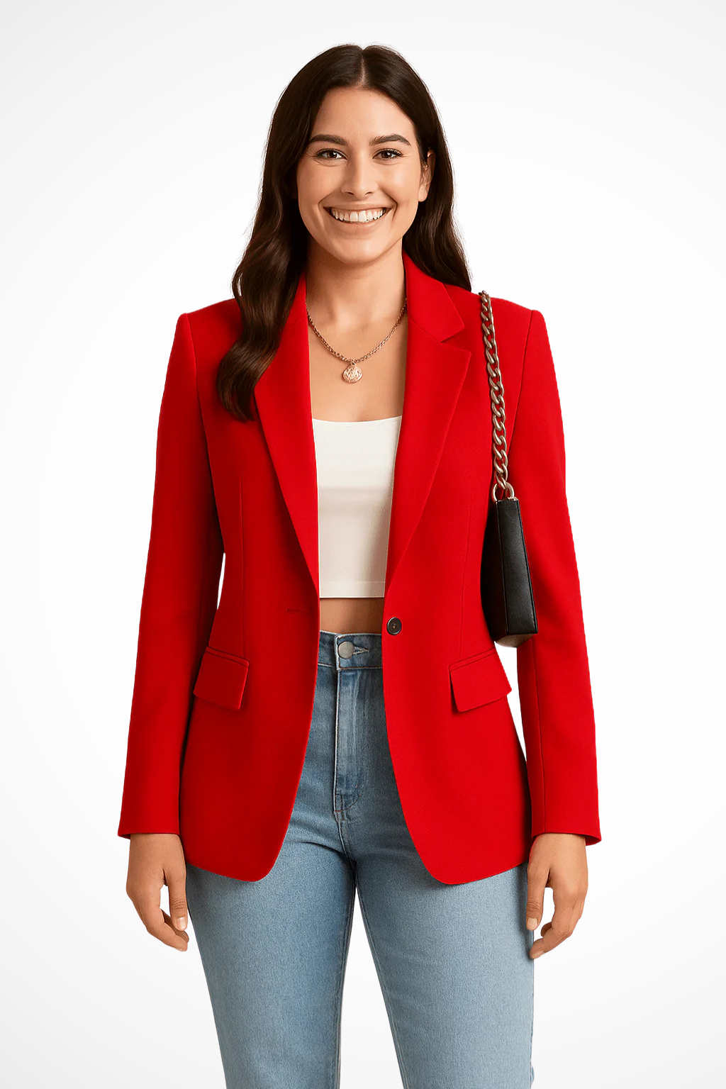 Women's Tailored Blazer Single Button Smart Fit