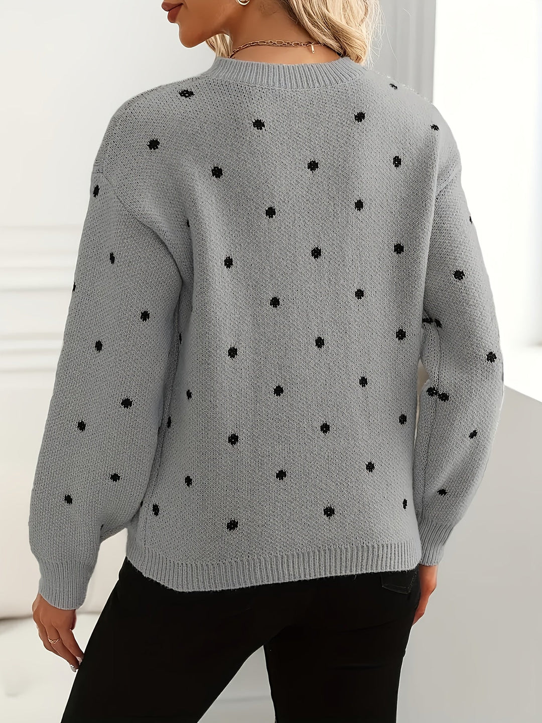 Tilly | Women's Polka Dot Knit Jumper