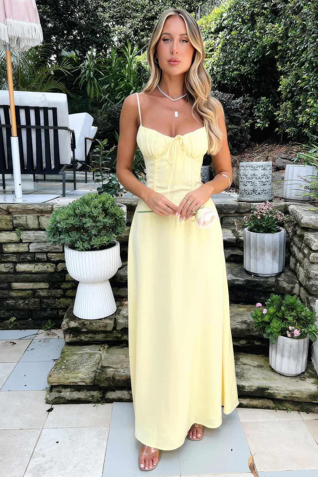 Women's Elegant Flowing Maxi Dress