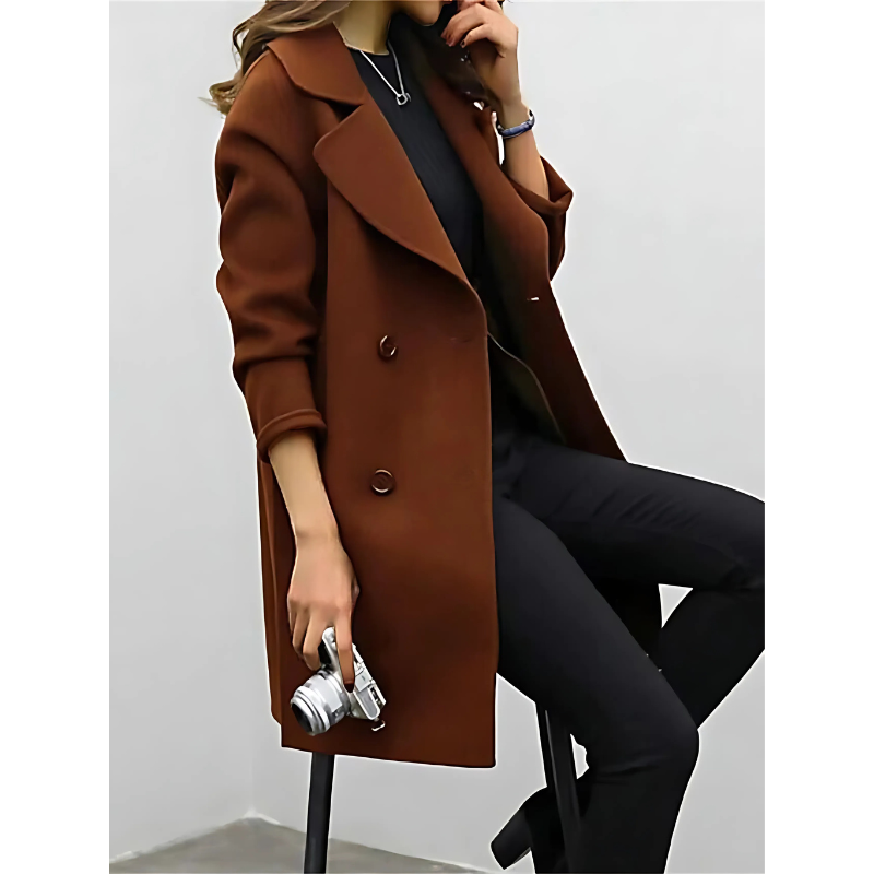 Nadia | Women's Double-Breasted Tailored Coat