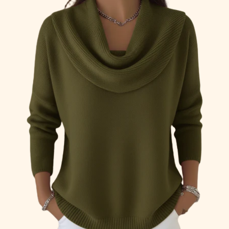 Adele | Women's Relaxed Fit Cowl Neck Jumper