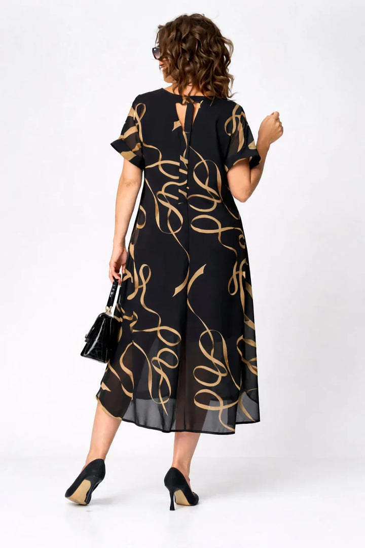 Women's V-Neck Midi Dress