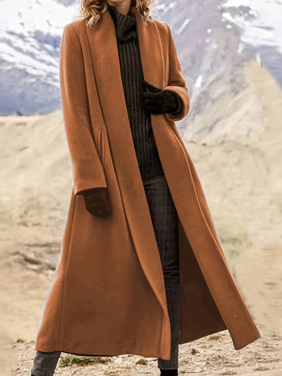 Sonia | Women's Longline Open Front Coat