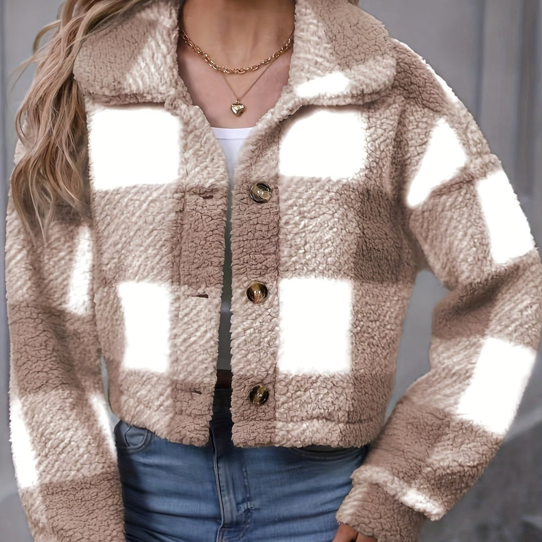 Veronica | Women's Cropped Plaid Jacket