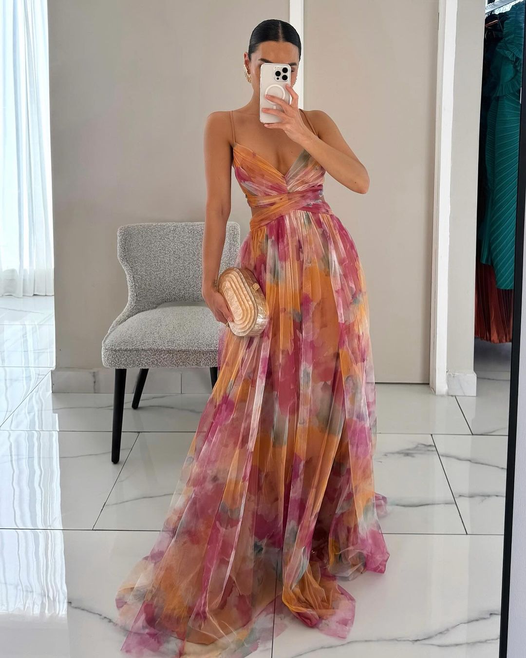 Women's Spaghetti Strap Maxi Dress