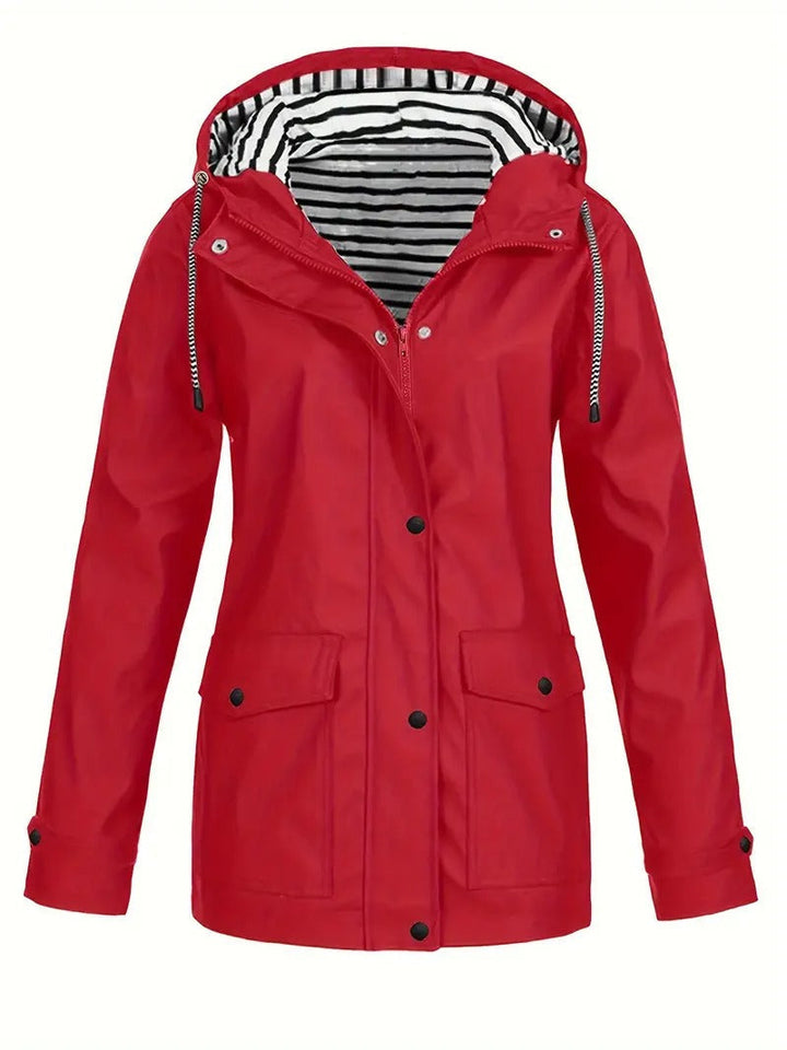 Jocelyn | Women's Striped Lined Hooded Jacket