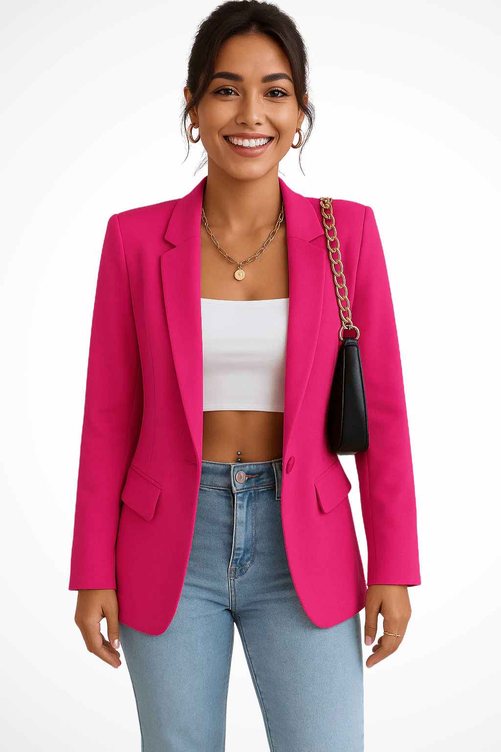 Women's Tailored Blazer Single Button Smart Fit