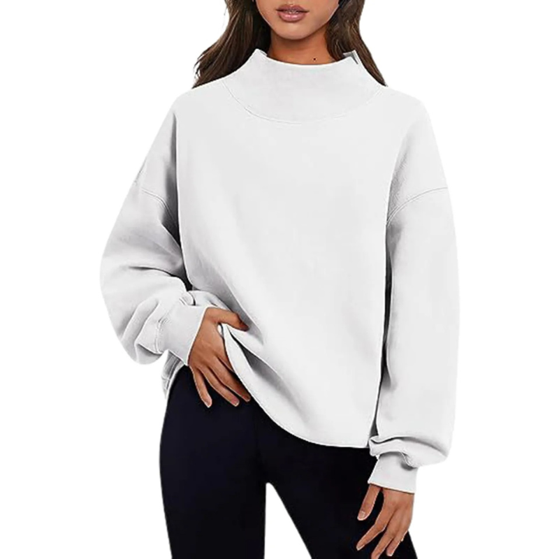 Eleri | Women's Oversized High Neck Sweatshirt