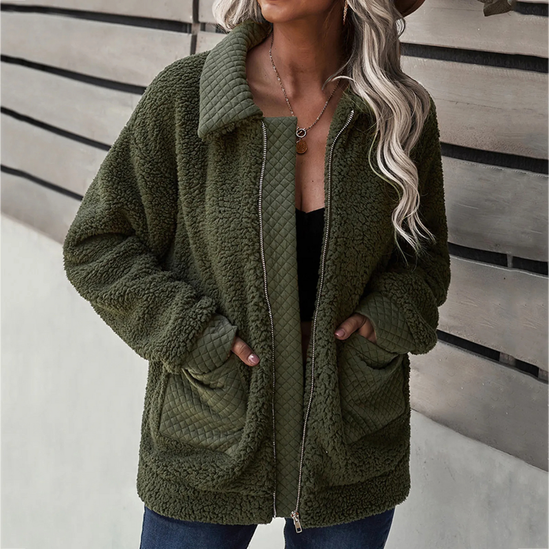 Blanche | Women's Oversized Teddy Fleece Jacket