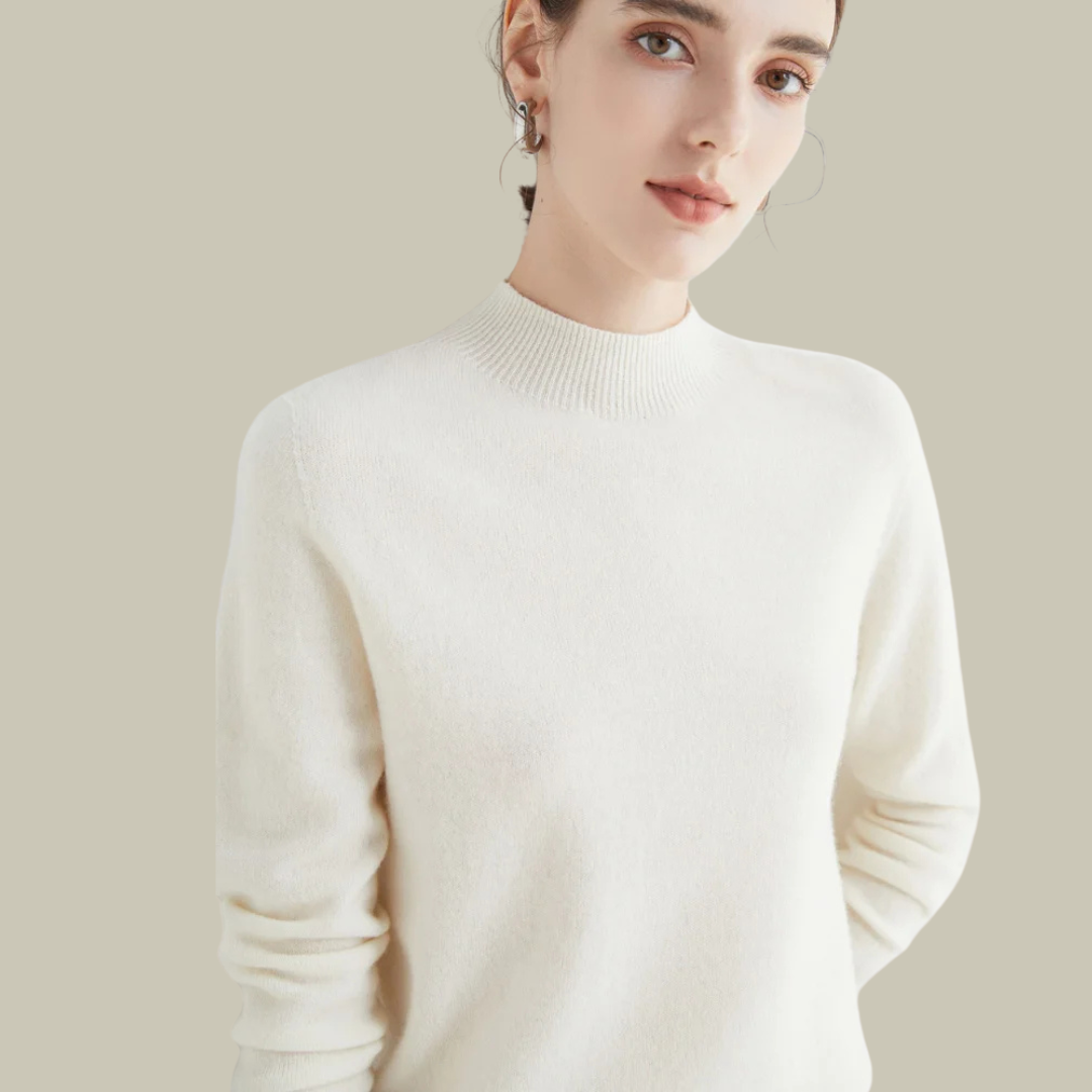 Saskia | Women's Fitted Merino Wool Roll Neck Jumper