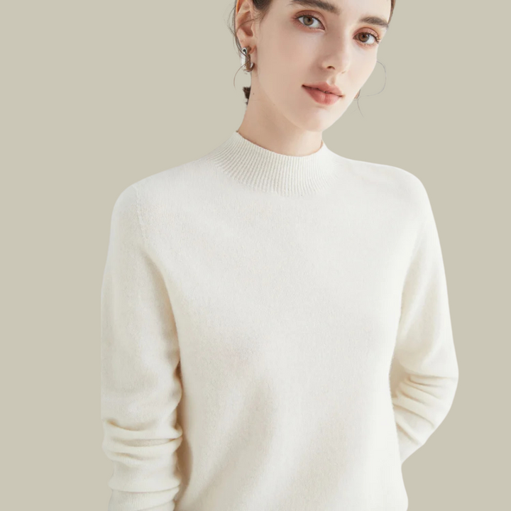 Saskia | Women's Fitted Merino Wool Roll Neck Jumper