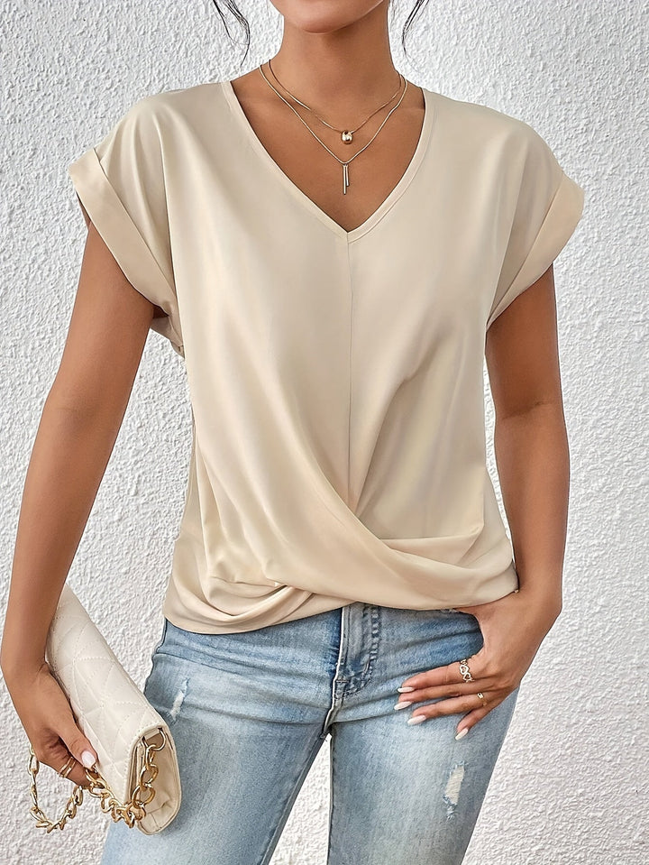 Kay | Women's Knotted V-Neck Top