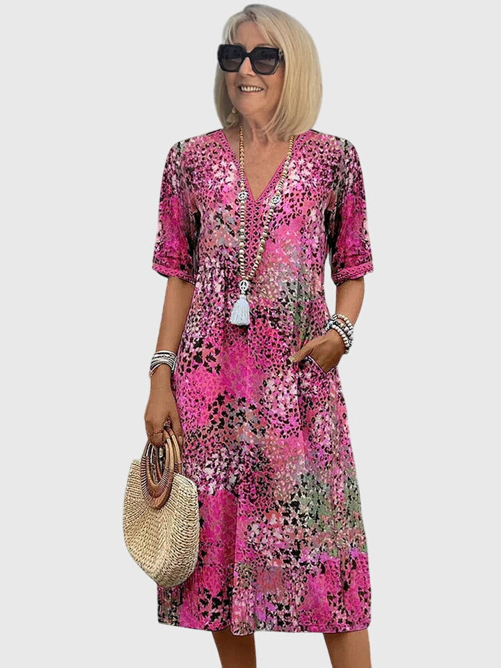 Women's Summer Floral Midi Dress