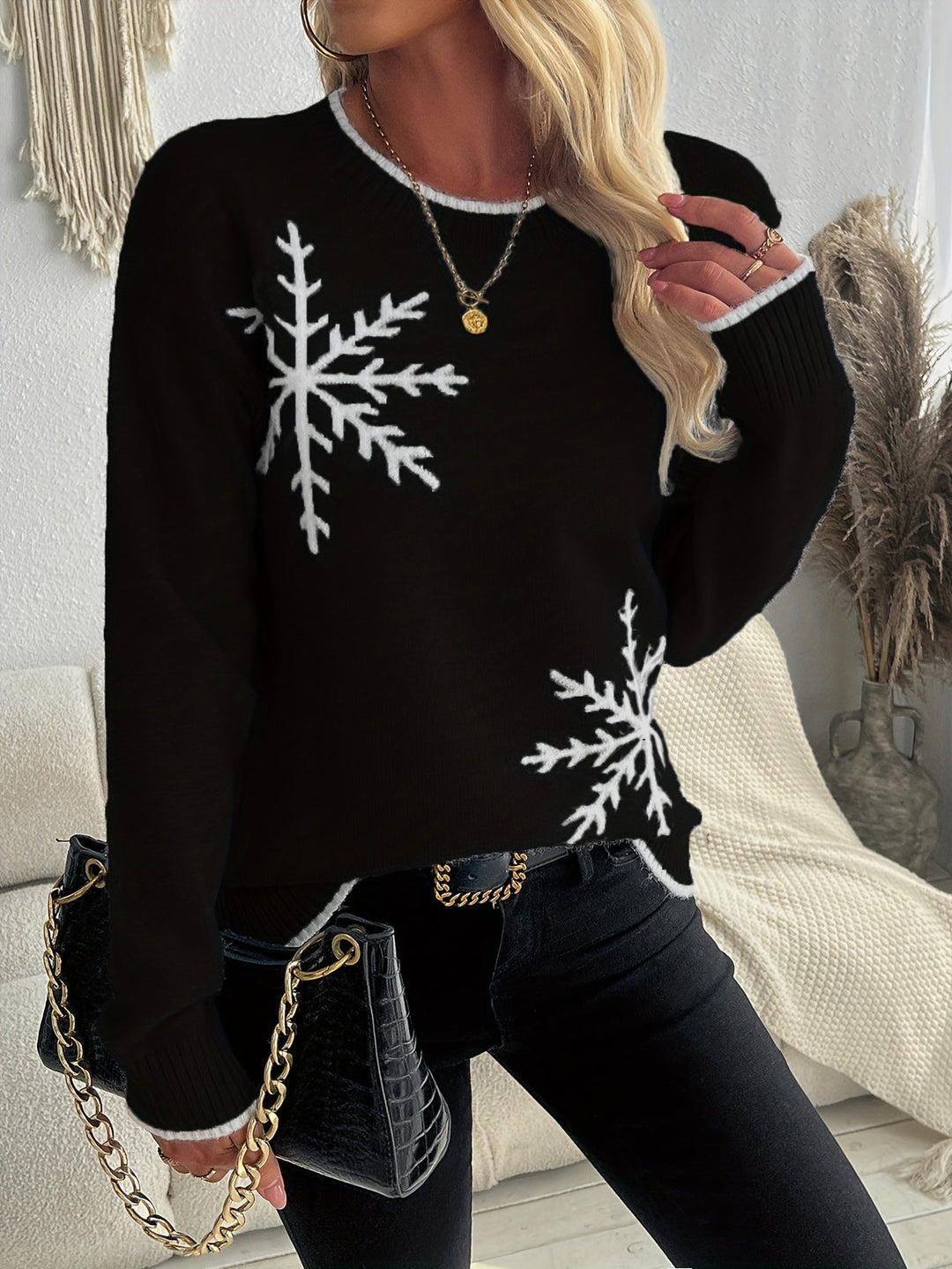 Trudy | Women's Snowflake Knit Jumper