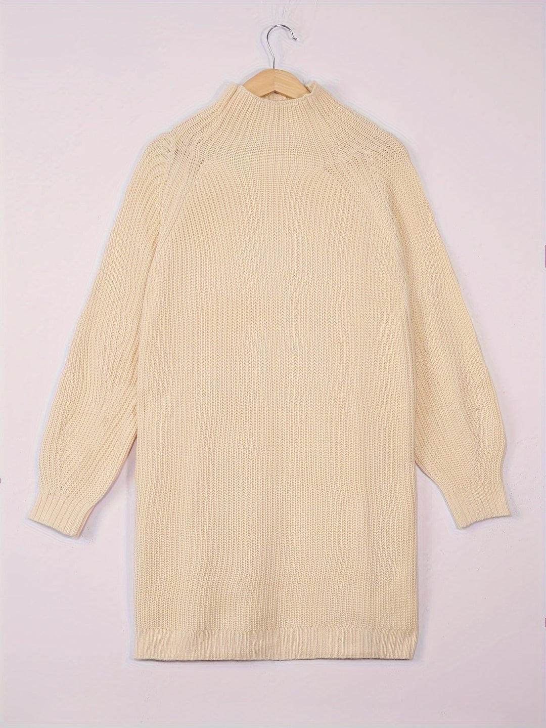 Ada | Women's Relaxed Fit Mock Neck Jumper Dress