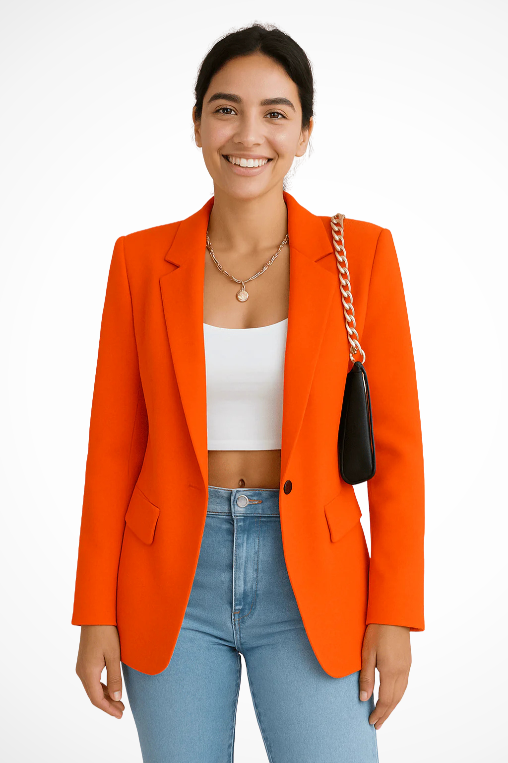 Women's Tailored Blazer Single Button Smart Fit