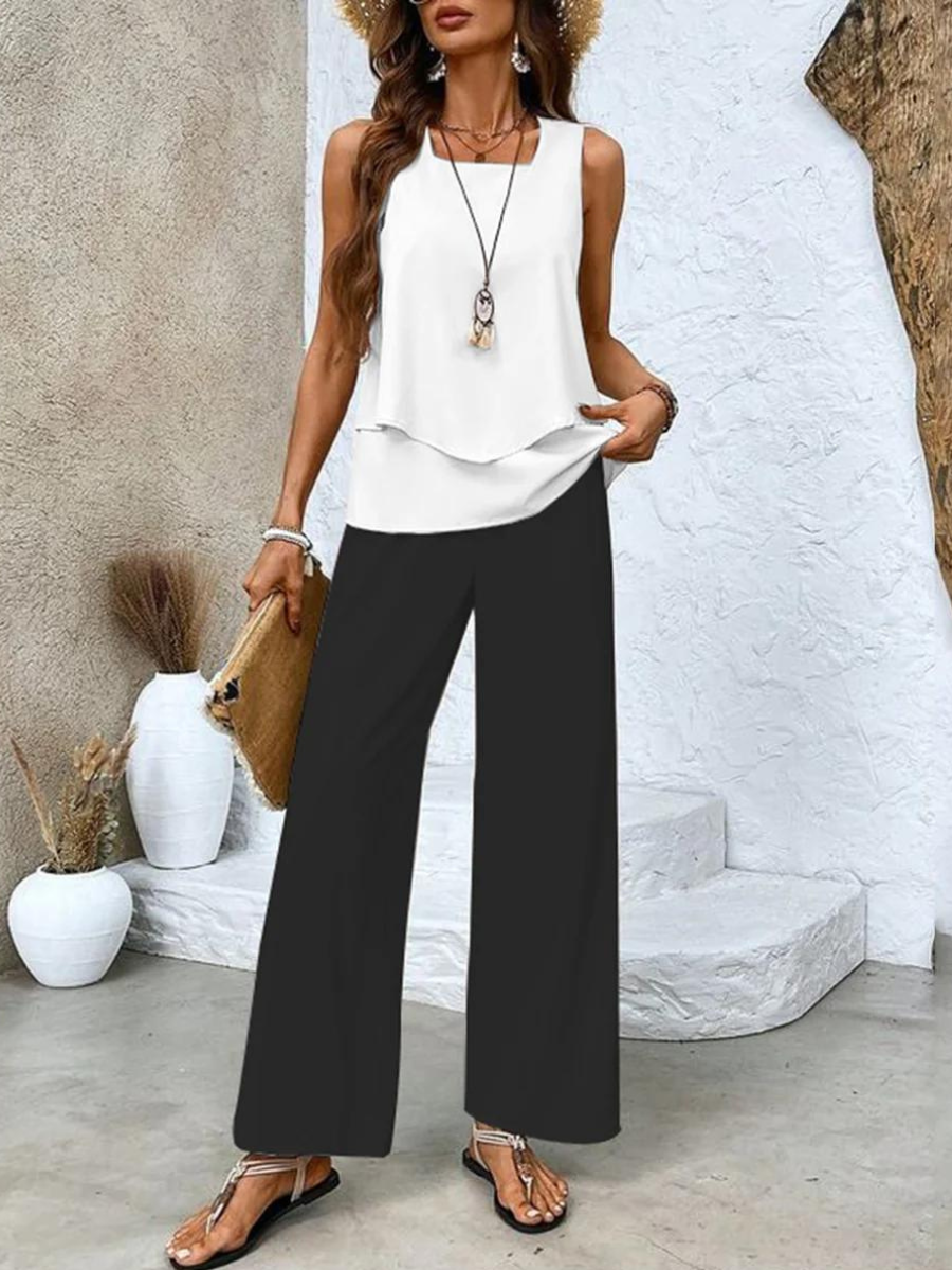 Women's Wide-Leg Co-ord Set