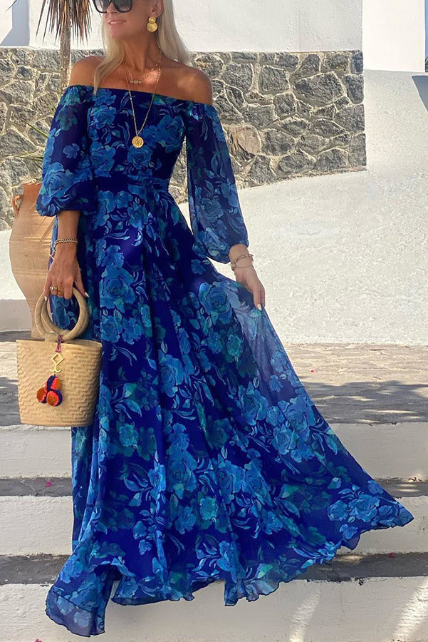 Maisie | Women's Off-Shoulder Floral Maxi Dress