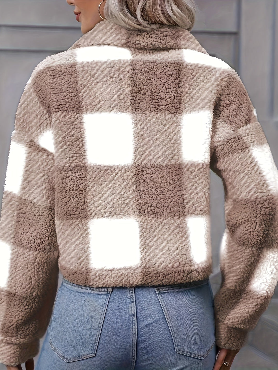 Veronica | Women's Cropped Plaid Jacket